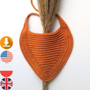 Simple Baby Boy Bib Crochet Pattern English US PL
