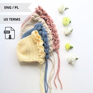 Crochet Baby Hat Pattern, Frilly Crochet Pattern, Newborn Baby Hat Pattern, Baby Hat Pattern Only, Pattern Instant Download, Easy