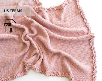 Manta de bebé a crochet con vídeo, preciosa manta a crochet, manta de bautizo, manta de flores a crochet, patrón de manta de bebé a crochet