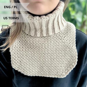 Crochet Baby Turtleneck Scarf Pattern - PDF Instant Download, VIDEO tutorial (PL)