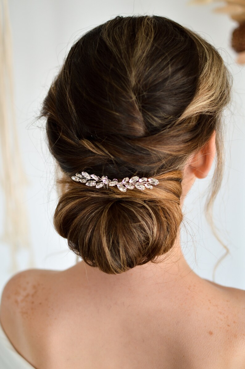 Rhinestone Bridal Hair Comb. Wedding Headpiece. Small Crystal Etsy UK