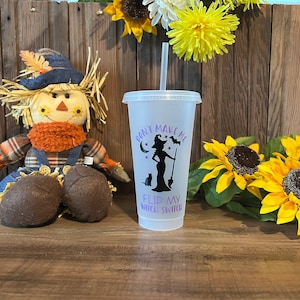 Iced coffee/tea cup with lid and straw 24oz