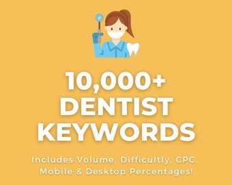 10,000 SEO Dentist Keyword Research