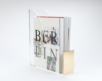 Magazine Rack gold desk organizer