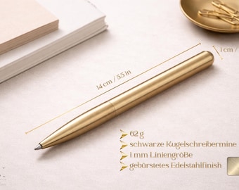 Luxury Heavyweight Brass Pen - High-End Writing Instrument with Gift Case – Perfect Graduation, Promotion, or Anniversary Gift