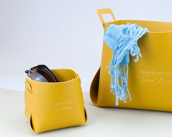 Basket in 5 different Colors  for cosmetic pens or odds and ends