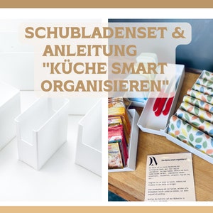 Küchen Organizer Set 9-teilig Spare Zeit, Geld & Nerven durch bessere Organisation Inklusive Anleitung Küche smart organisieren Bild 1