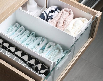 Storage boxes set of 5 ideal for Ikea drawers/drawer system
