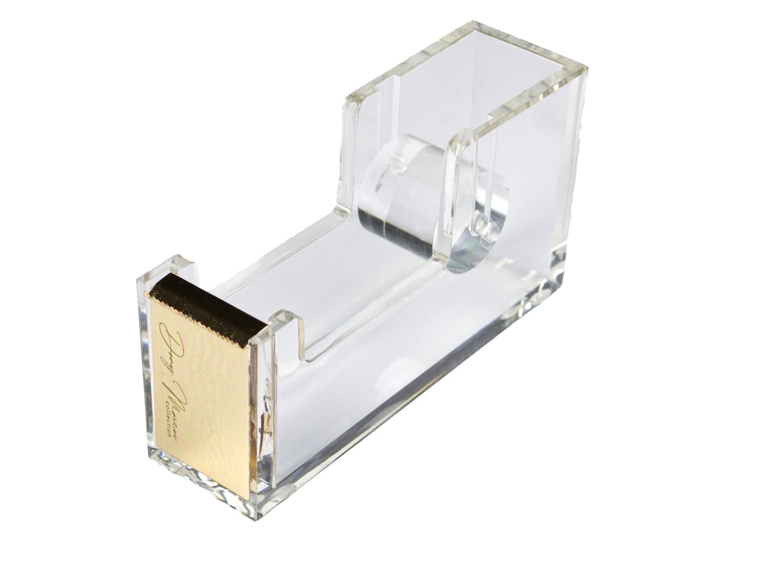 Tape Dispenser Gold Acrylic Tape Dispenser Tape Holder for Adhesive