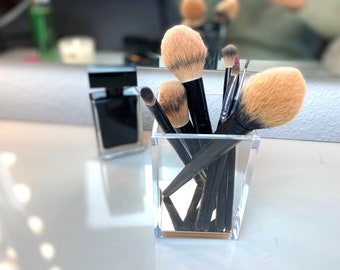 Pen Cup/Holder Acrylic Gold