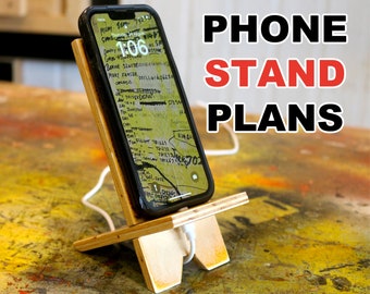 Phone Stand, iPhone Stand, Cell Phone Stand, Phone Stand Plans, cell phone, phone stand for desk,