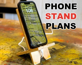 Wood Diy Cellphone Stand For Desk Holder For Desk Wooden Telephone