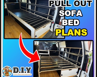 Camper Van Bett, Camper Van Bed Plans, ausziehbares Camper Van Bett, Wohnmobil, Campervan, Camper Van Faltbett, Camper Van Bettumwandlung -