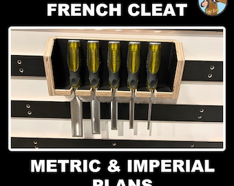 Chisel Rack French Cleat | Woodworking Chisel Storage Plan | Hand Tool Organizer | Workshop Storage DIY - French Cleat