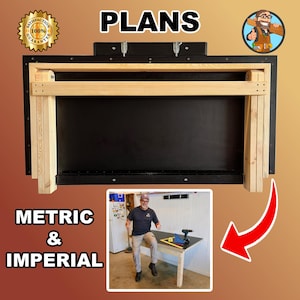 Wall Mounted Workbench - Workbench - Workbench Plans - Workbenches - Folding Workbench Plans -  Wall Mounted Workbench - Work Bench