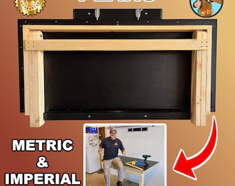 Wall Mounted Workbench - Workbench - Workbench Plans - Workbenches - Folding Workbench Plans -  Wall Mounted Workbench - Work Bench