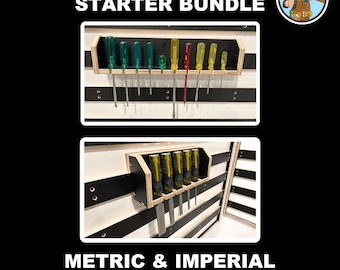 French Cleat Starter Bundle | Screwdriver + Chisel Holder Plans | Workshop Organization DIY | Tool Holders
