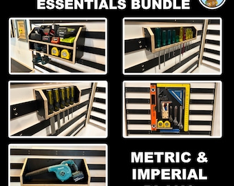 Workshop Essentials Bundle | French Cleat Tool Holders | DIY Storage System Plans