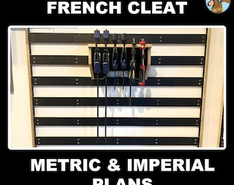 Bar Clamp Rack Plan | French Cleat Clamp Holder | Woodworking Clamp Storage | Workshop Organizer DIY - French Cleat