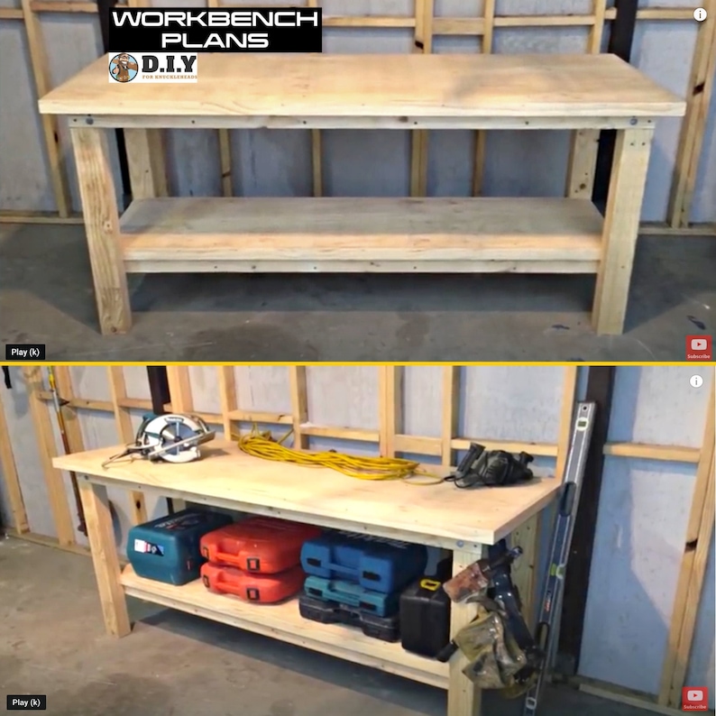 Workbench DIY Workbench Workbench Plans Etsy