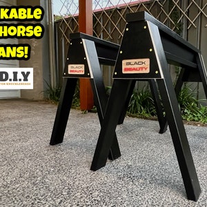 Easy to Build Sawhorses - Sawhorse Plans - Saw Horse - Saw Horse Plans - Stackable Sawhorse Plans -  Stackable Sawhorse -  Sawhorse pdf