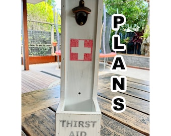 Wall Mounted Bottle Opener Plans - DIY Bar Decor (PDF Download) - Bottle Opener - Woodworking Plans