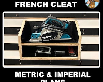 Electric Planer Holder Plan | French Cleat Tool Holder | Workshop Storage | Wall Mounted Tool Organizer DIY - French Cleat