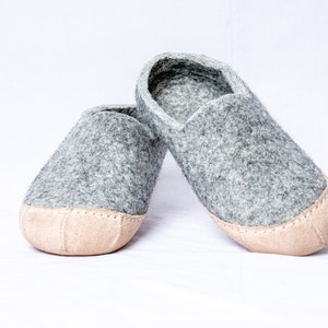 Sole Overlapped felted woolen shoes | Felt Shoes handmade in Nepal
