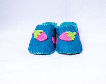 Colorful felted 100% woolen slippers | Indoor slippers | Handmade Slippers from Nepal