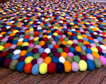 100% Woolen Multi color Cushion/Rug
