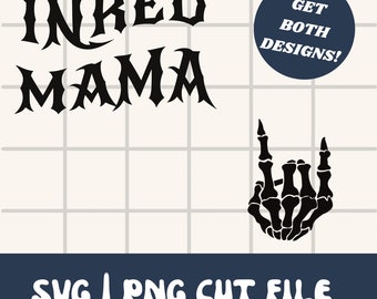 Inked Mama Svg | Tattooed Mama Bundle Svg | SVG PNG Cut File | Instant Download | Svg Png Bundle | Mama Pocket Svg Design Bundle