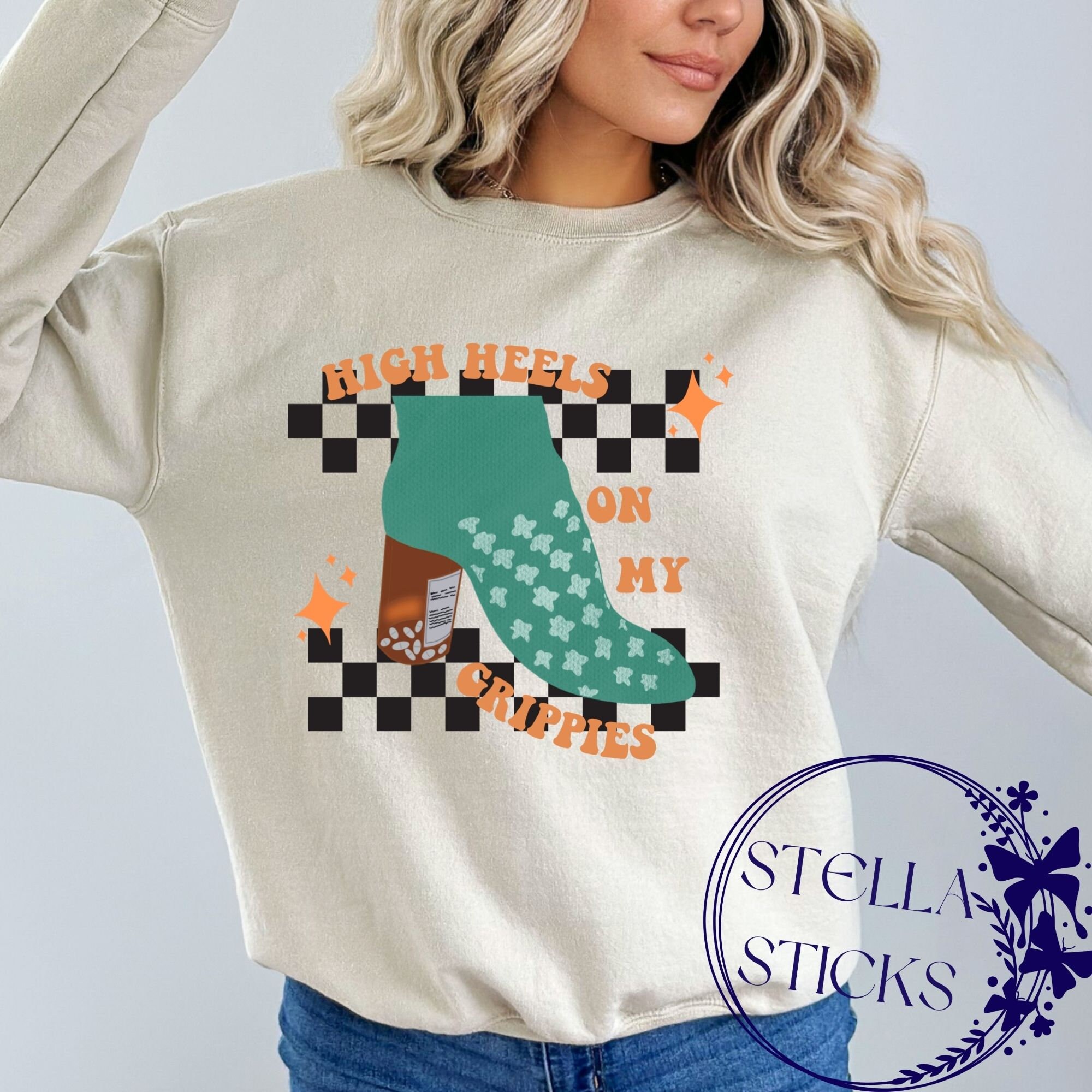 Grippy Sock Png Mental Health Png High Heels on My Grippies Png Adult