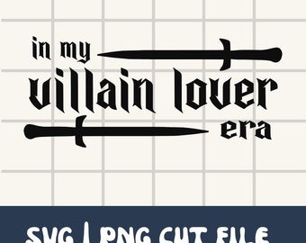 Villain Lover Era Svg | Book Svg | Villian Lover Book PNG | Bookish Svg | Bookish Png | Villain Era Svg | Booktok Png | Book Lover Gifts
