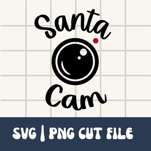 Santa Cam Svg | Ornament Santa Cam Png | Kids Christmas Ornament Svg | Christmas Ornament PNG | Ornament Svg