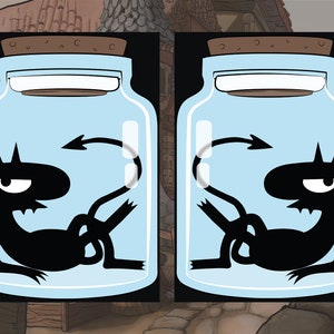 Disenchantment digitale ClipArt für Print A5 / PDF und PNG / Luci im Jar Notebook Design