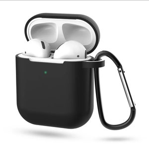 Black Airpod Silicone Case | Etsy Australia