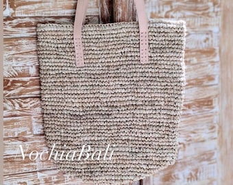 Large Beach bag, handwoven Raffia bag, Straw Beach bag, summer shoulder bag, Oversized bag, vacation shoulder bag