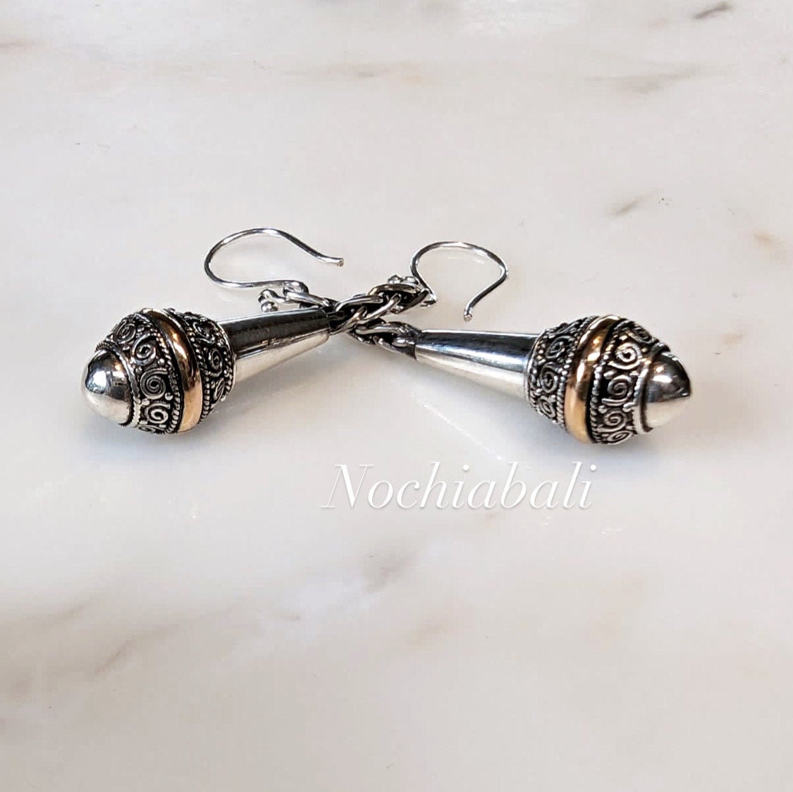 Ball Drop Earring 925 Genuine Sterling Silver Earring 18k Etsy