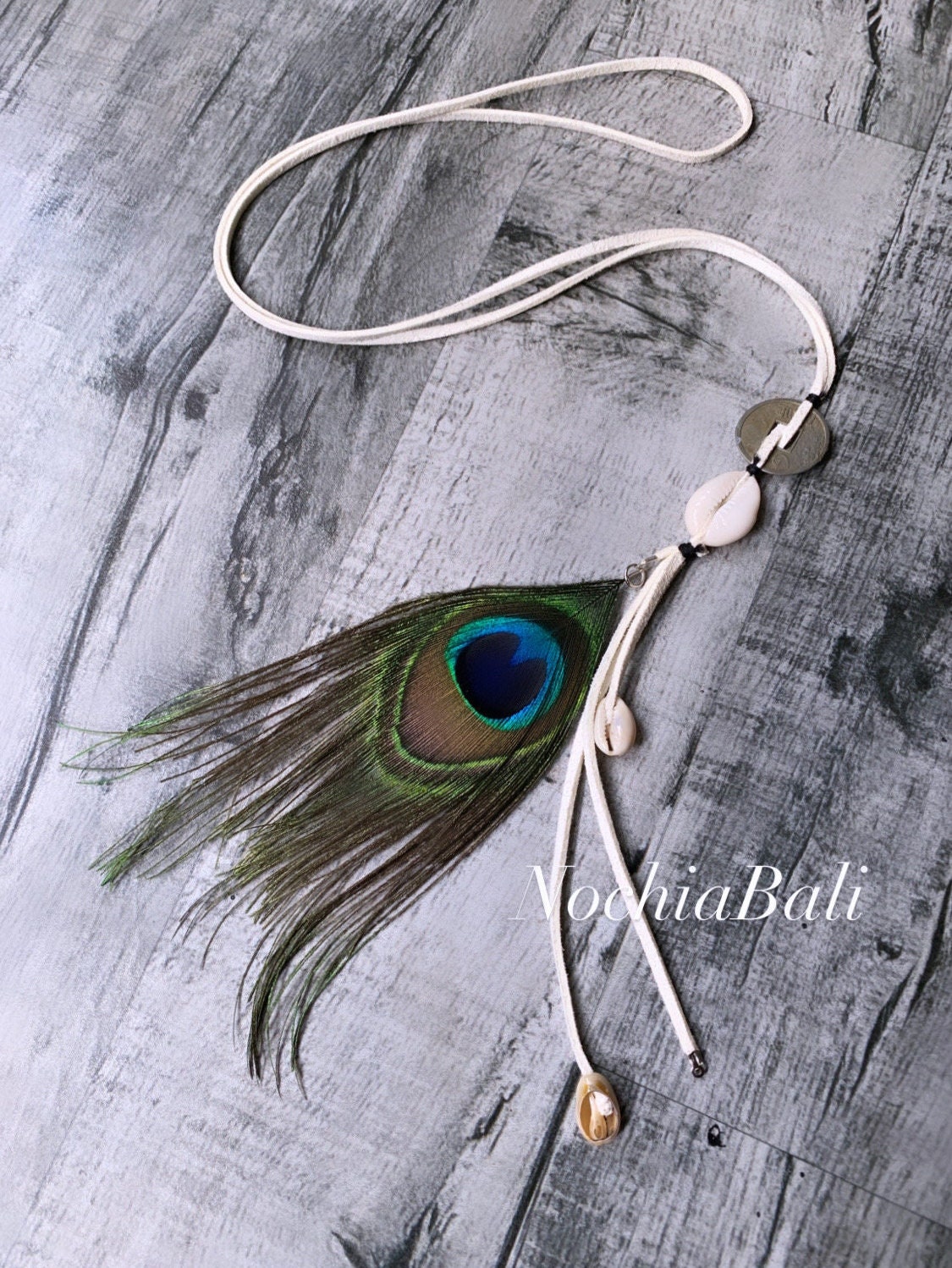 Collier Long Plume De Paon - Chaîne Ethnique, Pendentif Délicat - Environ 72 Cm, Plumes Naturelles - Cadeau Pour Femme, Anniversaire, Fête