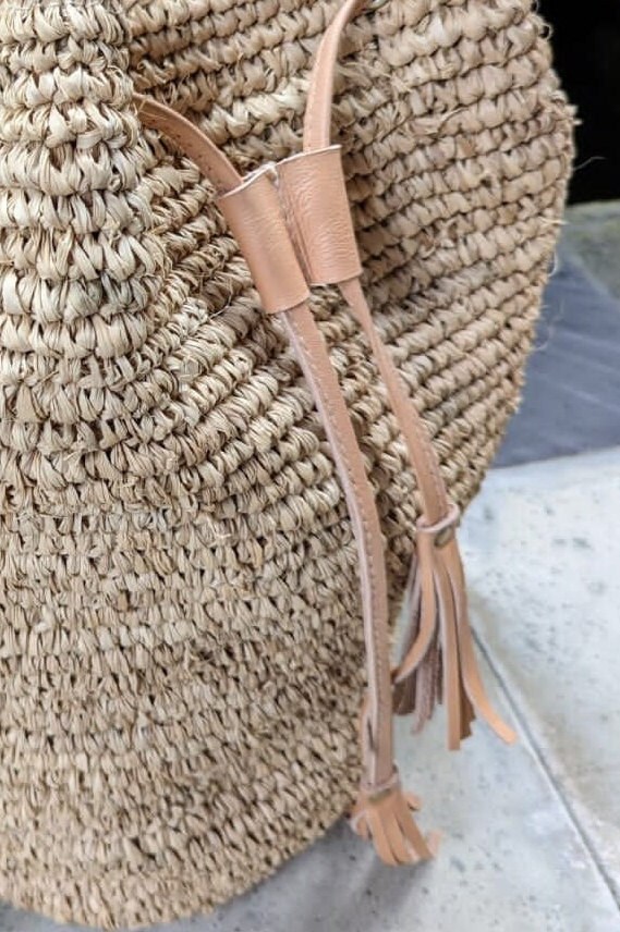 Beach Straw Backpack Woven Raffia Backpack Backpack With - Etsy