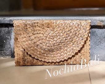 Straw Clutch, Palm Leaf Purse, wedding clutch, Woven Boho Purse, Summer Clutch bag, Gift for her