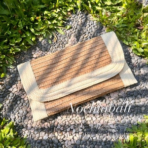 Woven straw Clutch, Palm Leaf Purse, Woven Boho Purse, evening purse, Summer Clutch bag, Bridesmaid clutch, Gift for her