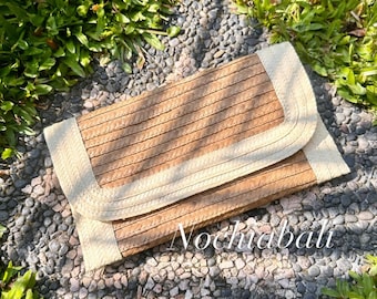 Woven straw Clutch, Palm Leaf Purse, Woven Boho Purse, evening purse, Summer Clutch bag, Bridesmaid clutch, Gift for her