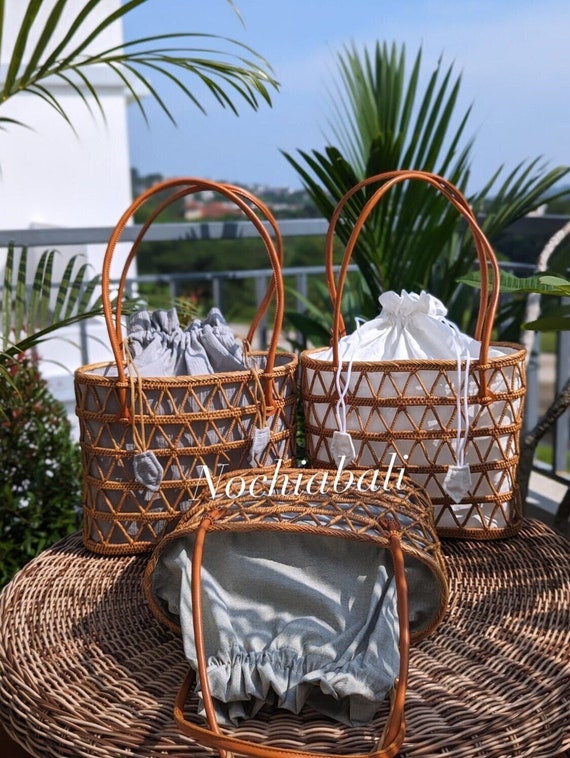 バリ ラタン トート、ストロー トートバッグ、編み込みビーチ バリ ラタン トート、ストロー トートバッグ、編み込みビーチ