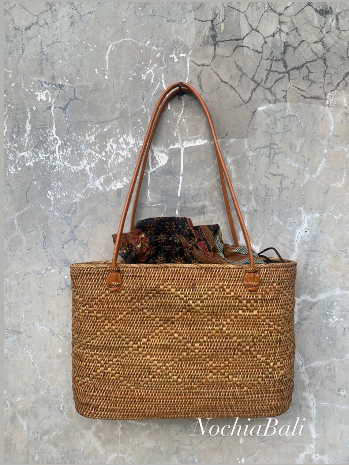 Summer Rattan Tote Straw Tote Bag Woven Beach Bag One Etsy