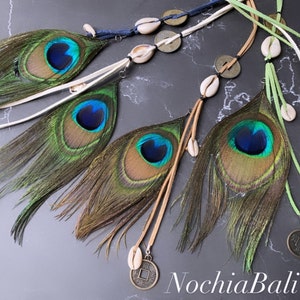 Peacock feather Necklace, Peacock Feather Pendant, handmade necklace, Boho jewelry, Peacock jewelry, gift for her