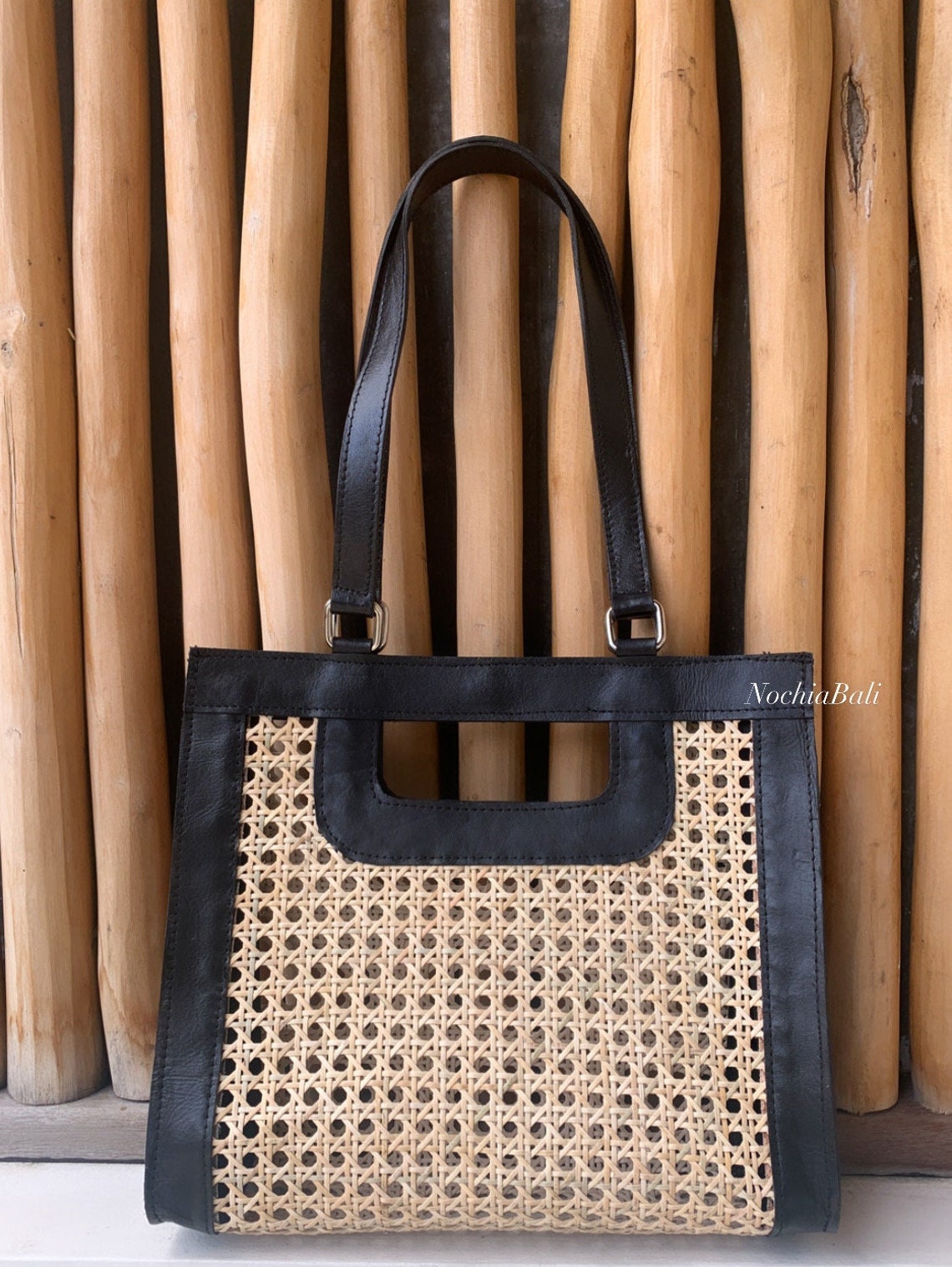 Kuta Rattan Bag Bali Island Tote Bag Cane bing Handbag Etsy