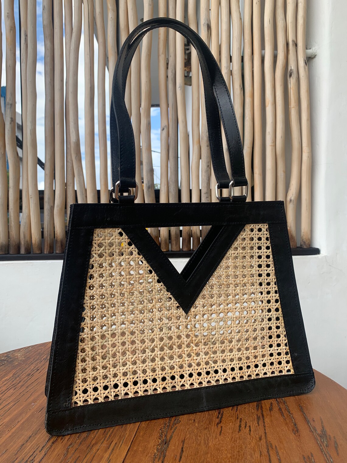 Ubud Rattan Bag Cane bing Bag Wicker Rattan Handbag Etsy