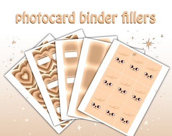 Puppy Kpop Photocard Binder Fillers Digital Download