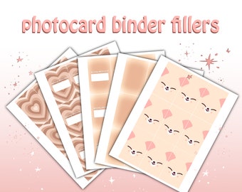 Fox Kpop Photocard Binder Fillers Digital Download